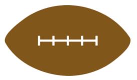 Public Domain. (From http://openclipart.org/detail/2236/american-football-by-johnny_automatic). Football, sports.